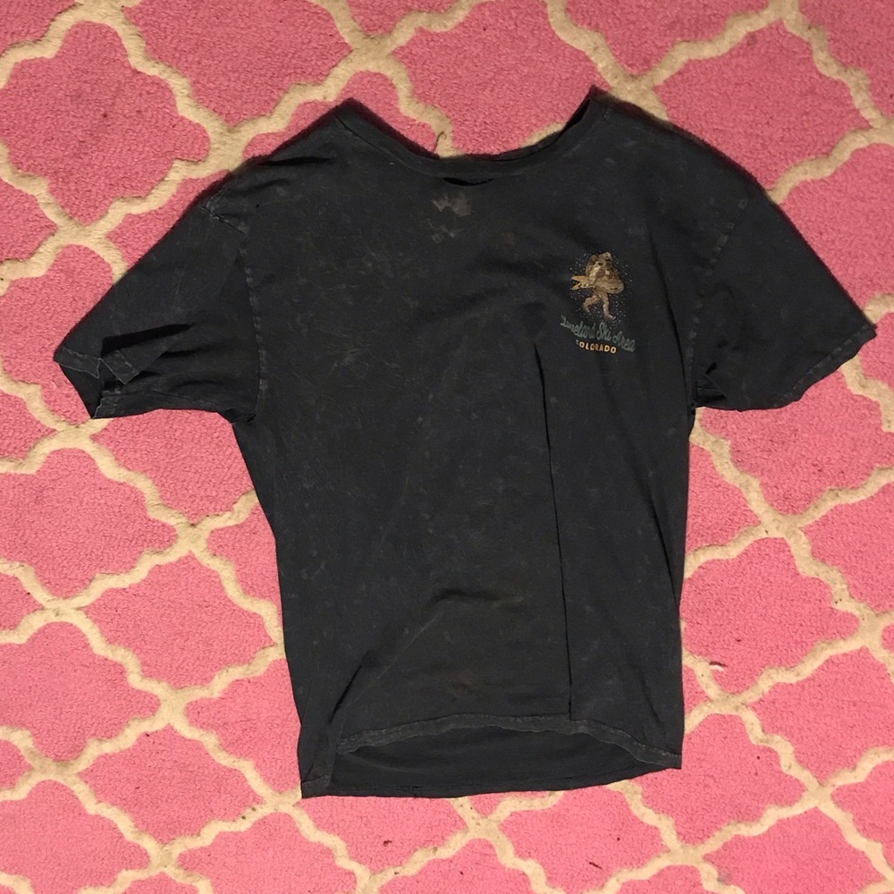 Men's Dark Tee with Graphic Design